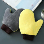 2 Pack Car Wash Mitt Scratch-Free Microfiber Car Wash Mitts Auto Interior Exterior Cleaning Gloves for Car Washing Detailing Home Cleaning Gloves