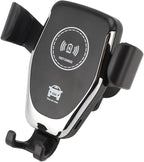 Wireless Car Charger, 15W Fast Charging Automatic Phone Holder with 360 Degree Rotation for Vent Mount, Secure Access and Easy Use in Car