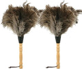 2PACKS 13" Ostrich Feather Duster Durable Dust Collecting Cleaning Tool in Wool Shop