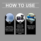 Plastic Restorer for Cars, 2026 New Scratch Repair & Cleaner, Color Restorer Coating for Interior & Exterior Trim, Revives Faded Black Plastic, Non-Greasy (3pcs)