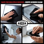 AIDEA Microfiber Cleaning Cloth Black 10PK, Microfiber Towels for Cars, Premium Wash Cloths, Dusting Cloth Lint Free Cleaning Rags for SUVs, House, Kitchen, Window, Cleaning Supplies12×12"