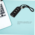 Angoily 1Pc USB Hub Port USB Splitter Portable USB Expander for Laptop High Speed Data Transfer Compatible with Keyboard Mouse Tv USB Hub for Extra Ports