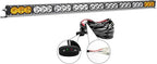 Willpower 49 inch LED Light Bar Single Row White Amber Dual Color 270W Off Road Light Bar Spot Flood Combo LED Work Light Truck UTV 4x4 Cars SUVs ATVs Boats Fog Driving Light with Wiring Harness kit