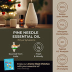 100% Pure Pine Essential Oil - 0.34 Fl Oz - Pine Oil for Hair, Skin, Diffuser, Aromatherapy & DIY Candle Making Scent