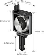 2026 MimAuto 4 in 1 Retractable Car Charger, Car Charger USB C Fast Charger, Car Phone Charger for iPhone 17/16/15/14/13, Samsungs, Tablets, Dash cams, Switch, Gray Car Accessories for Men Women