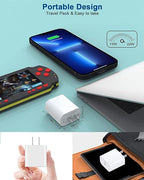 iPhone Charger Fast Charging,iPhone Fast Charger 2Pack Type C Fast Charger Block Plug Adapter 6FT USB-C to Lightning Cable Cord for iPhone14/13/13 Pro/12 Pro/12 Pro Max/11/Xs Max/XR/X/SE,iPad,AirPods