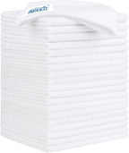 HOMEXCEL White Microfiber Cleaning Cloth 20 Pack 11.5 x 11.5 inch Microfiber Towels for Cars Ultra Absorbent Car Washing Cloth Lint Free Streak Free Cleaning Rags for Car, Kitchen Window