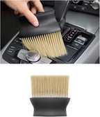 Ziciner Car Interior Detailing Brush, Ultra-Soft Auto Hair Bristles Removal Dust Collectors, Universal Vehicle Interior Cleaning Dashboard, Air Conditioner Vent etc Tool Accessory (1PC, Yellow)
