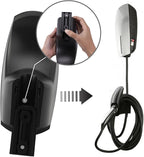 SEVEN SPARTA Charging Cable Holder with Chassis Bracket Compatible with Tesla Model 3 Model Y Model X Model S Charger Cable Organizer Car Accessories Wall Connector, Patent Approved (Black)