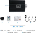 AMKI DMX 90W Light Source Engine Driver Remote/APP Control Starlight Box Motor Remote Control, Connect with DMX512 Console Decoder