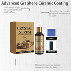 PTZ Crystal, PTZ Crystal Serum, 9H Graphene Coating for Auto Car Detailing, Quick Effect Car Coating Spray for Shine & Protection, Nano Coat Restore for Paint, Glass & Wheel (3pcs)