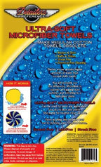 Eurow Detailer’s Preference 350 GSM Microfiber Cleaning Towels, Ultra Soft, Streak-Free, Lint-Free, Chemical-Free Detailing Cloths for Car, Home, or Commercial Use, 16x16in, 36-Pack, Yellow