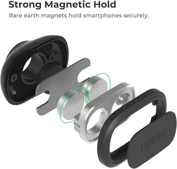 iOttie iTap 2 Magnetic CD Slot Car Mount Holder, Cradle for Samsung Galaxy S22, Google Pixel 7, Motorola Moto G, OnePlus 10, Sony Xperia & Other Android Smartphones, Black