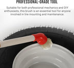 Calvana (2-Pack) Curved Applicator Brush for Tire Mounting Paste, 11" Plastic Handle, 45-Degree Angle for Easy Application of Tire Lubricants