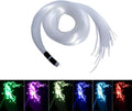 AKEPO PMMA END Glow Fiber Optic Light Cable 100pcs Ф0.03in(0.75mm) 6.5ft/2m for LED Star Ceiling Sky Light Kit and Fibre Optical Lighting Decoration (Without Light Source)