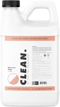 CLEAN. Rinse-Less Wash – 128oz-Waterless Car Wash Solution, Safe on All Surfaces, High Lubrication Polymer Blend, pH Neutral, No PFAS, Interior & Exterior Car Cleaner, Use in Sunlight