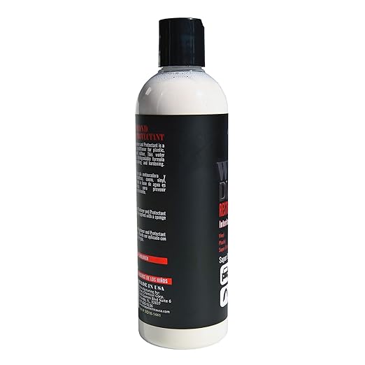 TIRE Dressing Concentrated White Diamond Restorer and Protectant 16 fl oz - Vinyl - Plastic - Tire - Rubber - UV Protection - Super Shine - Good Hydrophobic Action