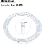ACROPIX 3.5mm 0.14" 5m 16.40ft Universal Glow Optic Fiber Cable Car Light Decoration Clear - Pack of 1