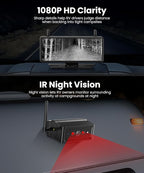 AUTO VOX Wireless Backup Camera Magnetic:Portable No Wiring 1 Min Install Trailer Hitch Camera,2-Channel HD 1080P Car Monitor & IR Night Vision Back Up Camera Systems for Truck,RV (7.2 inch Dual cam)