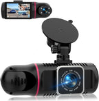 Dash Cam Front and Rear Inside 3 Channel, 1080P Dashcam with 64GB Card, Dash Camera for Cars with 24H Parking Monitor, Super Night Vision, Loop Recording, G-Sensor, WDR, 2.3" Screen for Taxi