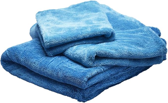 McKee's 37 MK37-G3PK Glacier 1100 Trifecta Microfiber Drying Towels (3 Korean Microfiber Drying Towels in sizes 16" x 16" / 20" x 30" / 30" x 50")