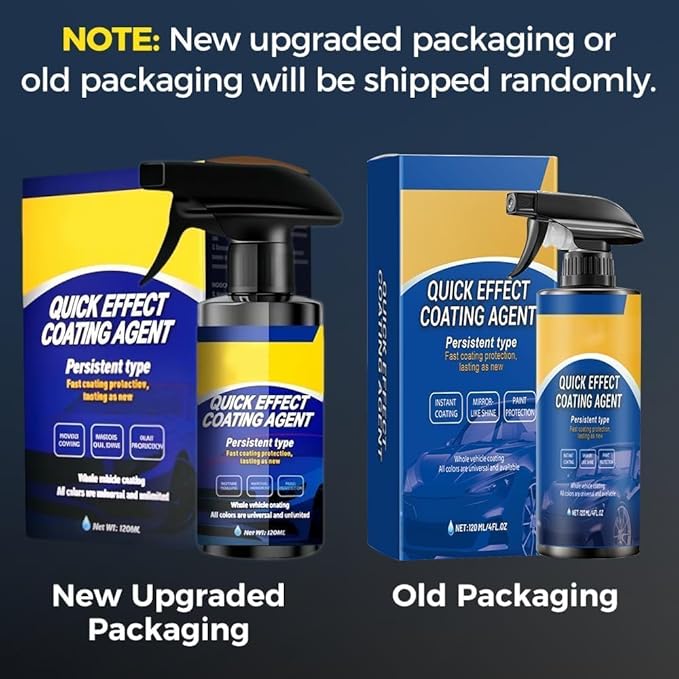Advanced Car Quick-acting Coating Agent Spray, 2025 New Quick Effect Coating Agent Spray for Car, Cars Scratch Wax Polish Waterless Wash, Multi Functional Coating Renewal Agent Sprays (3Set)