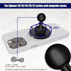 20mm Mganetic Mount for Magsafe, Phone Car Mount Accessory Magnetic Phone Mount Base Fits 20mm (0.78") Ball Socket