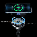 Piosoo 15W Magnetic Wireless Car Charger CD Slot Mount for iPhone 13/13 Pro/13 Pro Max/13 mini/12/12 Pro/12 Pro Max,Powerful Suction Auto-Alignment Mag-Safe Car Mount, Compatible with Mag-Safe Cases