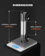 APPS2Car Heavy Duty Magnetic Cup Phone Holder Mount | Aluminum Arm | Dual Ring N55 Magnets | Fits 3"-4" Cup Holders, 20mm Ball Joint | Compatible with MagSafe iPhone, Samsung, Smartphones