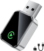 Wireless CarPlay Adapter for iPhone(2025 Upgraded),Mini Size & Plug - Play,Converts Wired to Wireless Apple CarPlay,No Delay Carplay Dongle for Apple iOS 10+/Android 11+ and Above