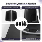 LUWU Door Tray Organizer Compatible with 2015-2025 Porsche Macan S/T/GTS Accessories Center Console Organizer Armrest Console Storage Box Insert Tray ABS Material Black 4PCS (Not for Macan EV)