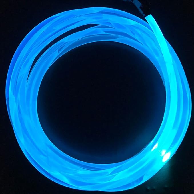 Super Bright MMA LED Light Source Side Glow - 10ft Plastic Optic Fiber Strip