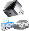 Wireless Carplay Adapter for iPhone, Convert Wired to Apple Carplay Wireless Adapter, Mini Size, Plug and Play, Connection Stable No Delay Car Play for Toyota Specific Models
