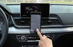 iJDMTOY Smartphone Gravity Holder w/Exact Fit Clip-On Dash Mount Compatible with 2017-up Audi A4 A5 (Won't Occupy Air Vent Opening)