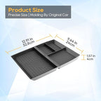 LFOTPP for GMC Acadia Center Console Organizer for 2024-2026 GMC Acadia (Elevation/AT4/Denali) Middle Armrest Storage Tray Insert,OEM Fit, Non-Slip Waterproof 2024 2025 2026 GMC Acadia Accessories