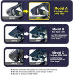 Fitcamx Front 4K+Rear 1080P Dash Cam Adapts for RAM 1500 (Model A) 2019 2020 2021 2022 2023 2024 Rebel Big Horn Laramie, OEM Look, Dual Loop Recording, WiFi & APP, G-Sensor, Easy to Set, 128GB Card