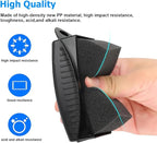 BESULEN 2 Pcs Tire Contour Dressing Applicator, Car Wheel Dressing Shine Sponge with Lid, Polishing Sponge Wax Buffing Pads for Auto, Foam Brush with Cover, Automotive Cleaning Accessories (Blue)