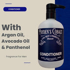 Payden's Cobalt Honey Cedar & Leather For Men Scented Argan Oil Hair Conditioner, 16 Oz