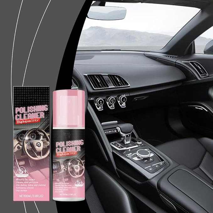 Car Interior Cleaner, Vehicle Interior Polish,Polishing Cleaner Car Interior, Car Interior Detailer and Cleaner, Vehicle Interior Polish, Interior Detailer Spray (1 Pcs)