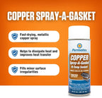Permatex 80697 Copper Spray-A-Gasket Hi-Temp Adhesive Sealant, 9 oz. net Aerosol Can
