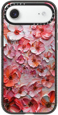 CASETiFY Impact iPhone Air Case [Slim/Compatible with Magsafe / 8.2 ft. 4X Military Grade Drop Protection] - Barcelona Flower Rose Garden - Clear Black