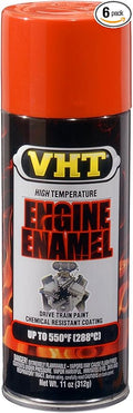 VHT SP120-6PK 550° Engine Enamel High Heat Spray Paint – Chrysler Hemi-Orange– 11 oz. Aerosol Can, Pack of 6