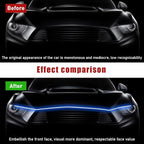 Ohleats 59 Inch Car Hood Light Strip, Exterior Flexible Daytime LED Running Light, Waterproof Auto LED Strip Light with Dynamic Scan Start-up Effect, Car Accessories for SUV Truck (Blue)