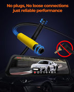 ACUMEN 4K Rear View Mirror Camera,Smart 12" Touch Screen Mirror Dash Cam Front and Rear,Backup Camera for Cars & Trucks with Blind Spot Detection (M4 3CH)