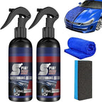 Rayhong Multi-Functional Coating Renewal Agent, 3 in 1 Ceramic Car Coating Spray, Multi-Functional Coating Renewal Agent, Nanotechnology Plastic Parts Refurbish Agent(2PCS)