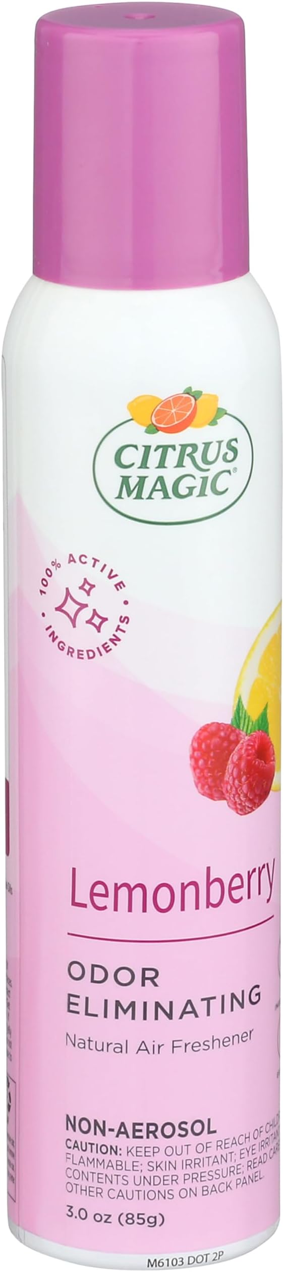 Citrus Magic Natural Odor Eliminating Air Freshener Spray, Lemonberry, 3-Ounce