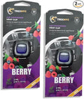Car Air Fresheners Vent Clips, Essential Car Odor Eliminator, Perfect Scented Car Accessories, For Long Lasting Fragrance up to 30 days, 0.07 FL.OZ (Berry, 2 Packs)