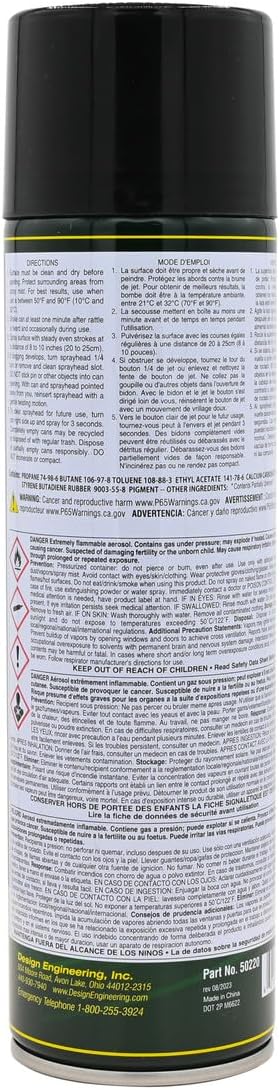 Design Engineering 050220 Boom Mat Spray-on Sound Deadening to Reduce Unwanted Road Noise and Vibration 18 Ounce (4 Pack)