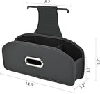 Backseat Seat Car Organizer, Multifunctional Adjustable Car Organizers and Storage, Universal Car Seat Organizer, Car Tissue Organizer with Cup Holder, Black