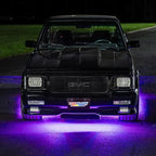 LEDGlow 6pc Purple LED Flexible Truck Slimline Underbody Underglow Accent Neon Lighting Kit - 4 Unique Patterns - Water Resistant, Low Profile Light Tubes - for Midsize & Full Size Trucks